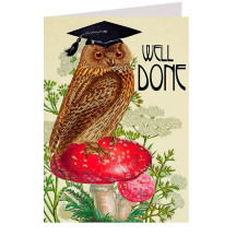 Well Done Owl Card ~ England
